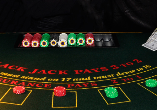 Customised casino blackjack chips