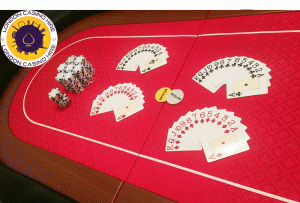 Poker table hire at London casino hire company